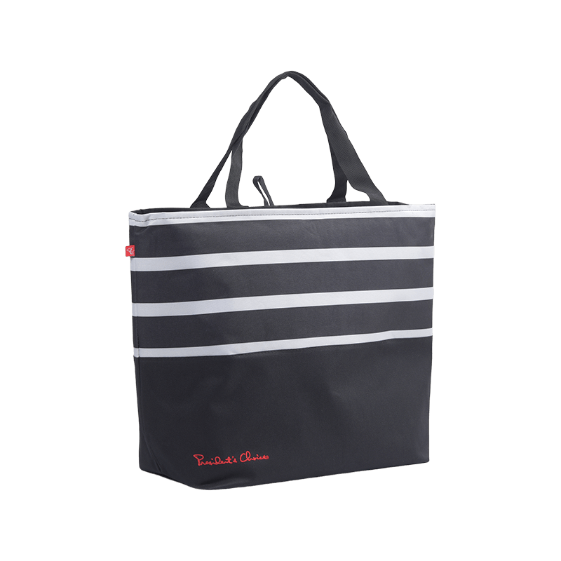 Black and white striped Polyester Ice bag