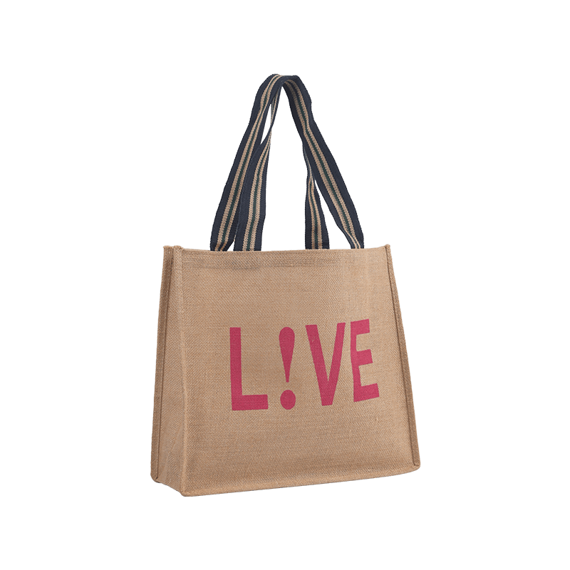 Printed Hand Burlap Bag